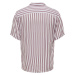 Ružovo-biela pánska pruhovaná košeľa s krátkym rukávom ONLY & SONS Wayne