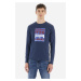 Tričko La Martina Man L/S T-Shirt Peached Cotton Navy