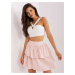 Light pink flowing knitted skirt