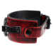náramok unisex - red - LEATHER & STEEL FASHION - LSF1 58