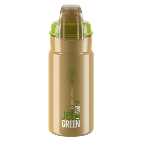 ELITE Cyklistická fľaša na vodu - JET GREEN PLUS 550 - hnedá
