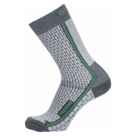 Husky Treking šedá/zelená, M(36-40) Ponožky