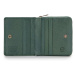 Dámska kožená peňaženka s ozdobným okrajom, malá zelená 14-1-937-0