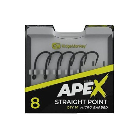 RidgeMonkey Ape-X Straight Point Barbed 10 ks