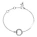 Guess Elegantný oceľový náramok Circle Lights JUBB03162JWRH 14,5 - 18,5 cm