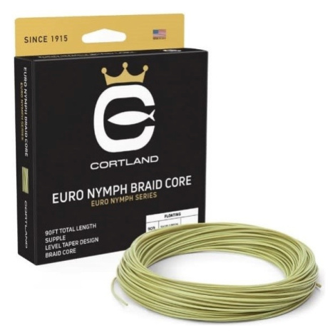 Cortland muškarská šnúra euro nymph braid core 022 freshwater 90 ft - dt sage green