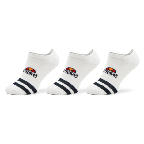 Ellesse Súprava 3 párov nízkych členkových ponožiek Melna SAAC0876 Biela