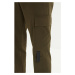 Trendyol Khaki Men Regular Fit Elastic Waist Multi Pocket Belted Trousers