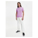 Tričká s krátkym rukávom pre mužov Calvin Klein Jeans - svetlofialová