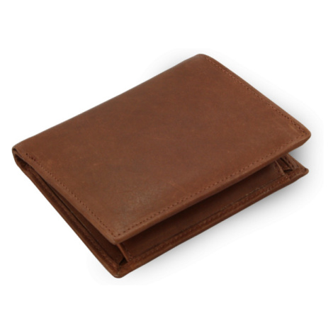 Tmavo hnedá pánska kožená peňaženka - dokladovka 514-3220-47 Arwel