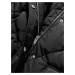 Čierny dámsky prešívaný zimný kabát Tommy Jeans