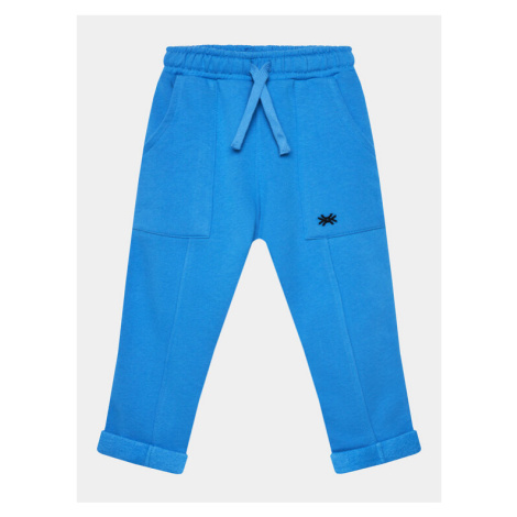 United Colors Of Benetton Teplákové nohavice 3V0KGF031 Modrá Regular Fit