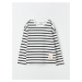 LC Waikiki Crew Neck Striped Long Sleeve Girl's T-Shirt