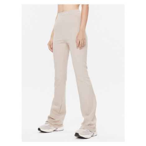 Calvin Klein Jeans Bavlnené nohavice Milano J20J221917 Béžová Regular Fit