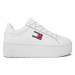 Tommy Jeans Sneakersy Tjw Flatform Ess EN0EN02518 Biela