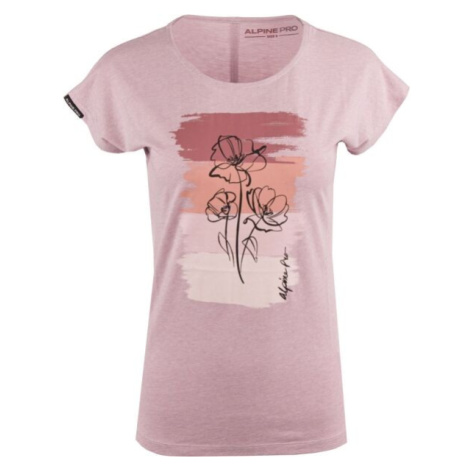 ALPINE PRO RYRA Dámske tričko, ružová, veľkosť
