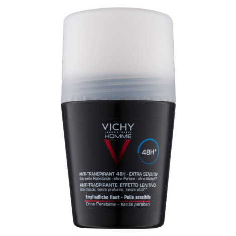 Vichy Homme Deodorant antiperspirant roll-on bez parfumácie 48h