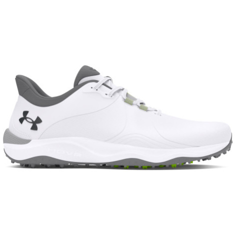 Pánske golfové topánky s&nbsp;hrotmi UNDER ARMOUR UA Drive Pro SL Wide white white metallic gun 