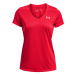 Dámske tréningové tričko s krátkym rukávom UNDER ARMOUR Tech SSV - Solid-RED-1255839-890