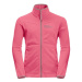 Jack Wolfskin Sandpiper K pinklemonade, Detská bunda na zips