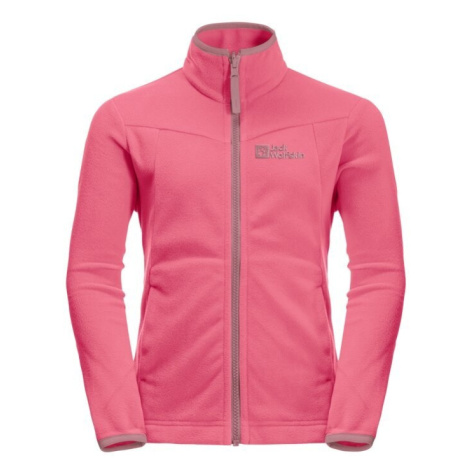 Jack Wolfskin Sandpiper K pinklemonade, Detská bunda na zips