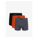 Boxer shorts Atlantic 3MH-025 A'3 S-3XL gray-orange-black 07