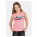 SAM73 Pink Girls' Top with Printed SAM 73 - Girls