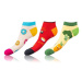 Bellinda CRAZY IN-SHOE SOCKS 3x - Moderné farebné nízke crazy ponožky unisex - biela - červená -