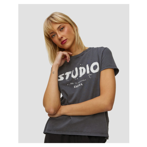 Dámske čierne Tričko Deha