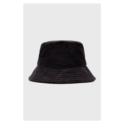 Bavlnený klobúk Sisley čierna farba, bavlnený