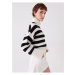 LC Waikiki Turtleneck Striped Long Sleeve Women's Knitwear Sweater