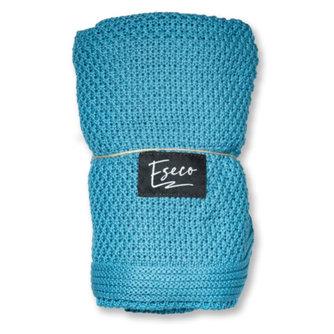 Eseco Knitted blanket Petrol blue pletená deka