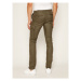 Tommy Hilfiger Bavlnené nohavice Bleecker MW0MW11785 Zelená Slim Fit