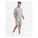 Ombre Men's sweatshirt set sweatshirt + shorts