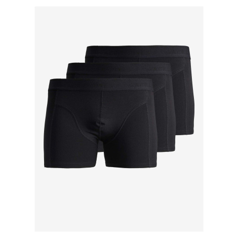 Sada troch čiernych boxerok Jack & Jones