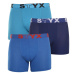 3PACK pánske boxerky Styx long športová guma modré (U9676869)