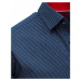 Pánska elegantná košeľa modrá so vzorom dx1762