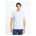 Modro-biele pánske basic pruhované tričko Celio Gebaser