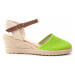 Leindia  74625  Espadrilky Zelená