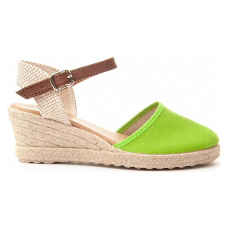 Leindia  74625  Espadrilky Zelená