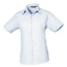 Premier Workwear Dámska košeľa s krátkym rukávom PR302 Light Blue -ca. Pantone 2708