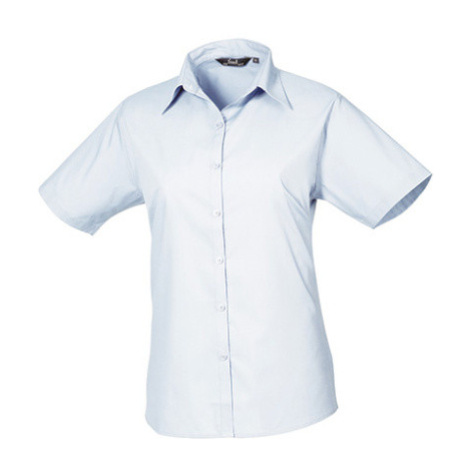 Premier Workwear Dámska košeľa s krátkym rukávom PR302 Light Blue -ca. Pantone 2708