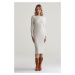 ŠATY GANT MINI CABLE KNIT DRESS CREAM