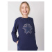 Dark blue tunic for a girl with long sleeves
