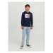 Jack&Jones Junior Mikina 12237459 Tmavomodrá Regular Fit