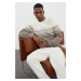 Trendyol Mink FL Men's Slim Crew Neck Ethnic Knitwear Sweater