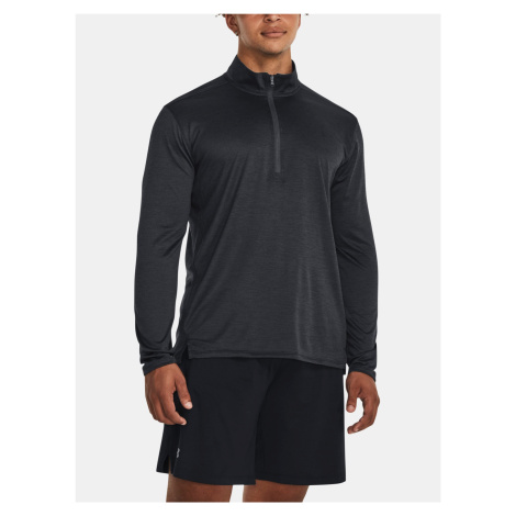 Čierne pánske tričko Under Armour UA Tech Vent 1/2 Zip