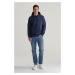 MIKINA GANT EMBOSSED SWEAT HOODIE EVENING BLUE