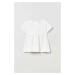 Tričko pre bábätko OVS biela farba