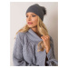 RUE PARIS Dark gray winter hat